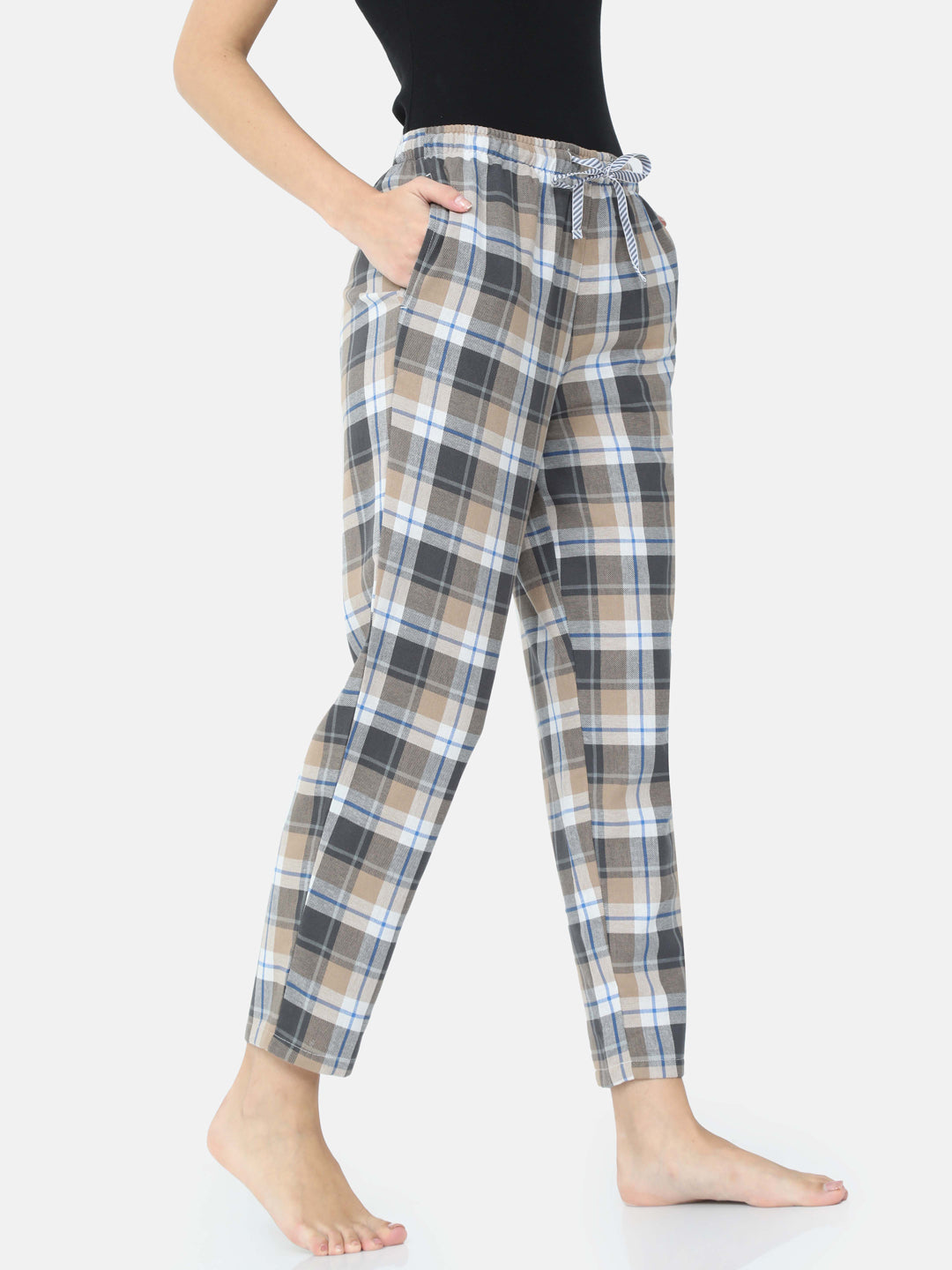 Only soft check pants in black | ASOS